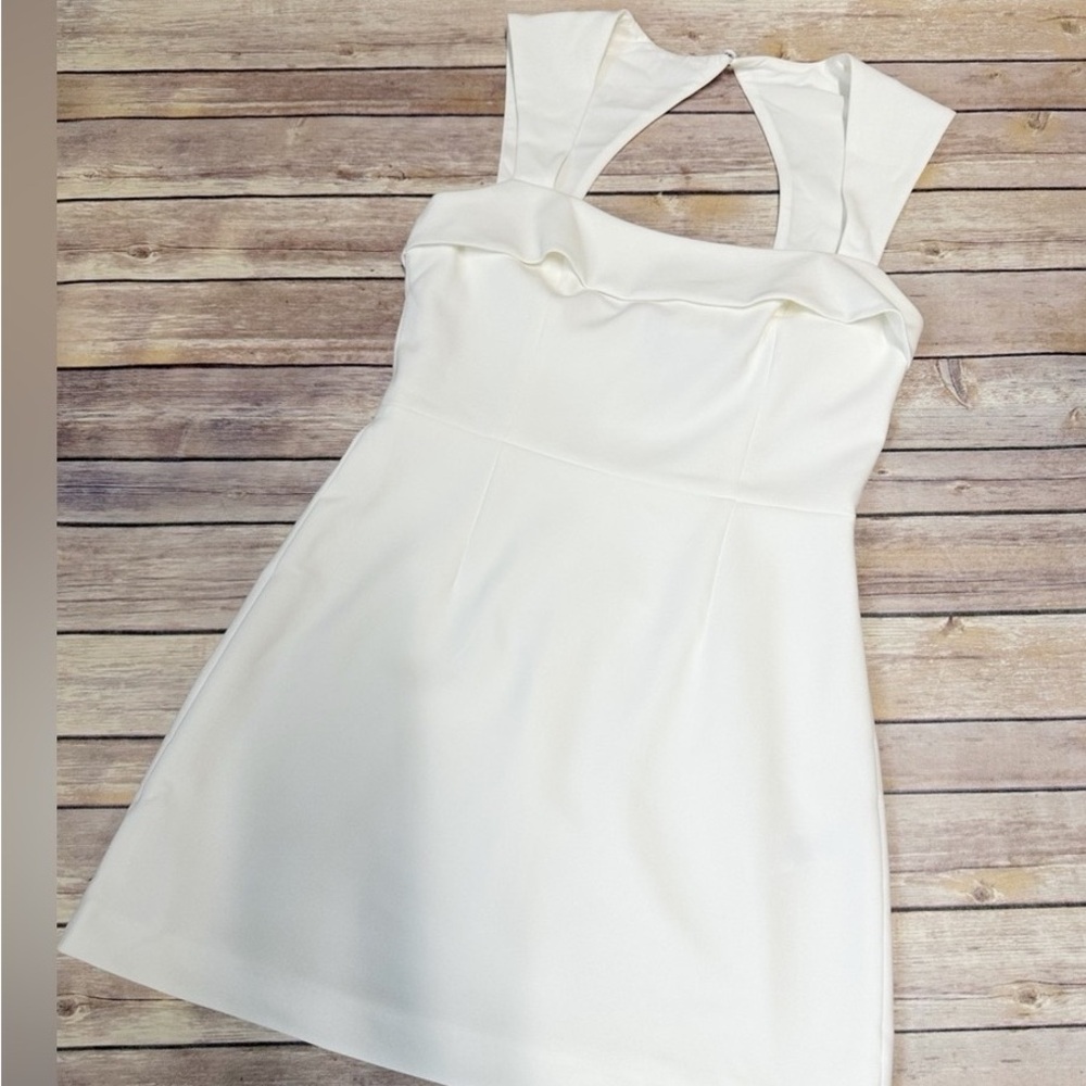 French Connection White Sleeveless Backless Dress